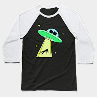 cat alien abduction Baseball T-Shirt